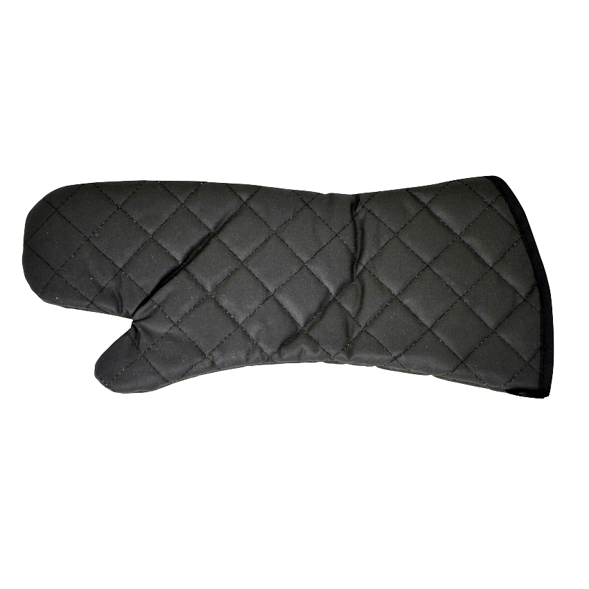 17-inch Flame Retardant Oven Mitt – Charcoal Black