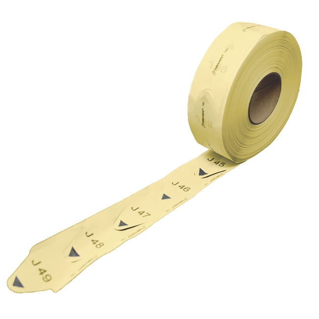 TM TICKETS T80 YELLOW (30 ROLLS/CASE)