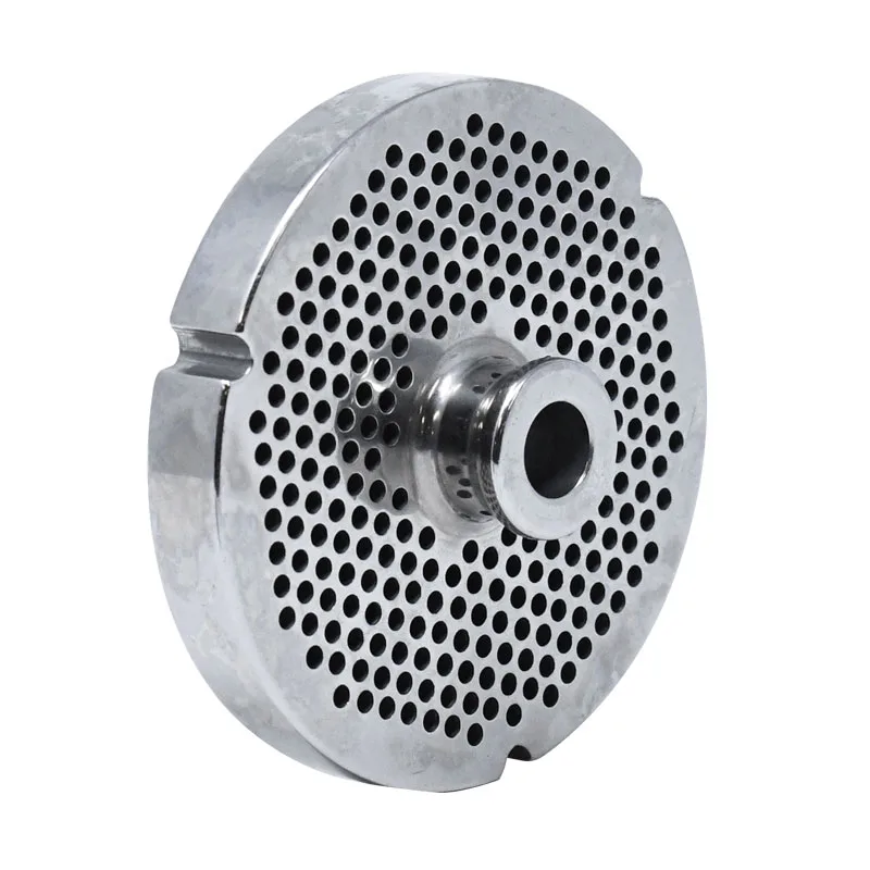 Stainless Steel #32 machine plate with hub 3.2 mm (1/8″) – three notches / round