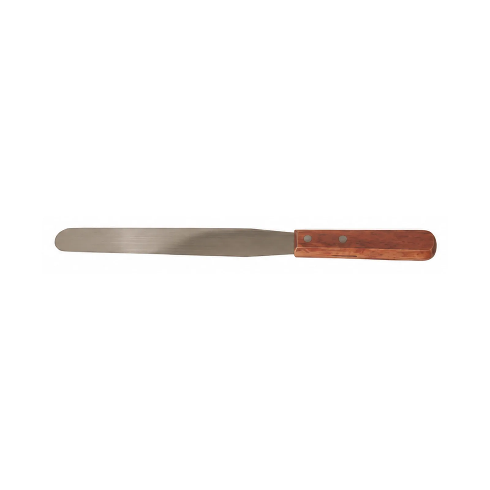 Stainless Steel Straight Baking / Icing Spatula with 7 15/16″ x 1 1/4″ blade and Wooden Handle