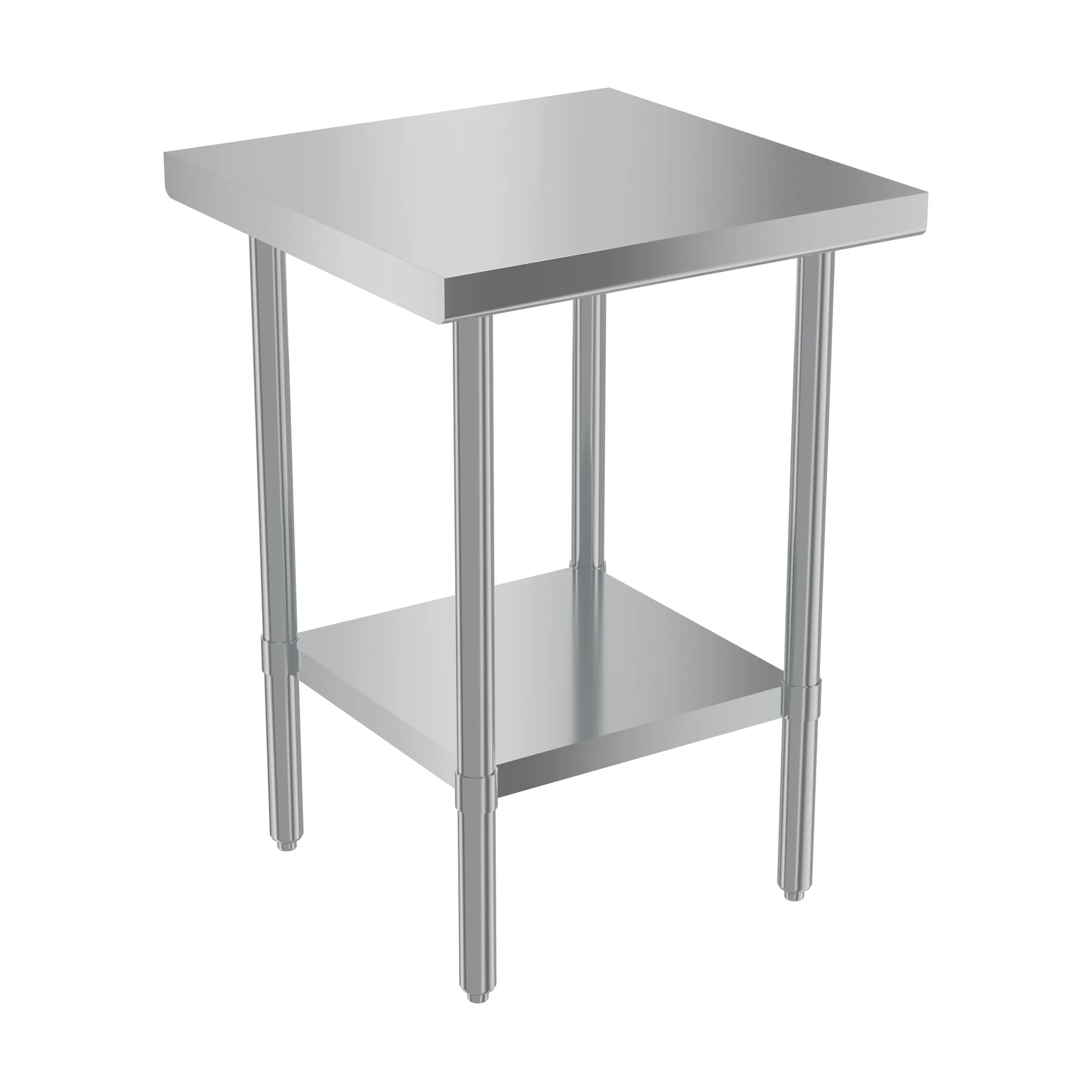 24″ x 24″ 20 Gauge 430 All Stainless Steel Worktable