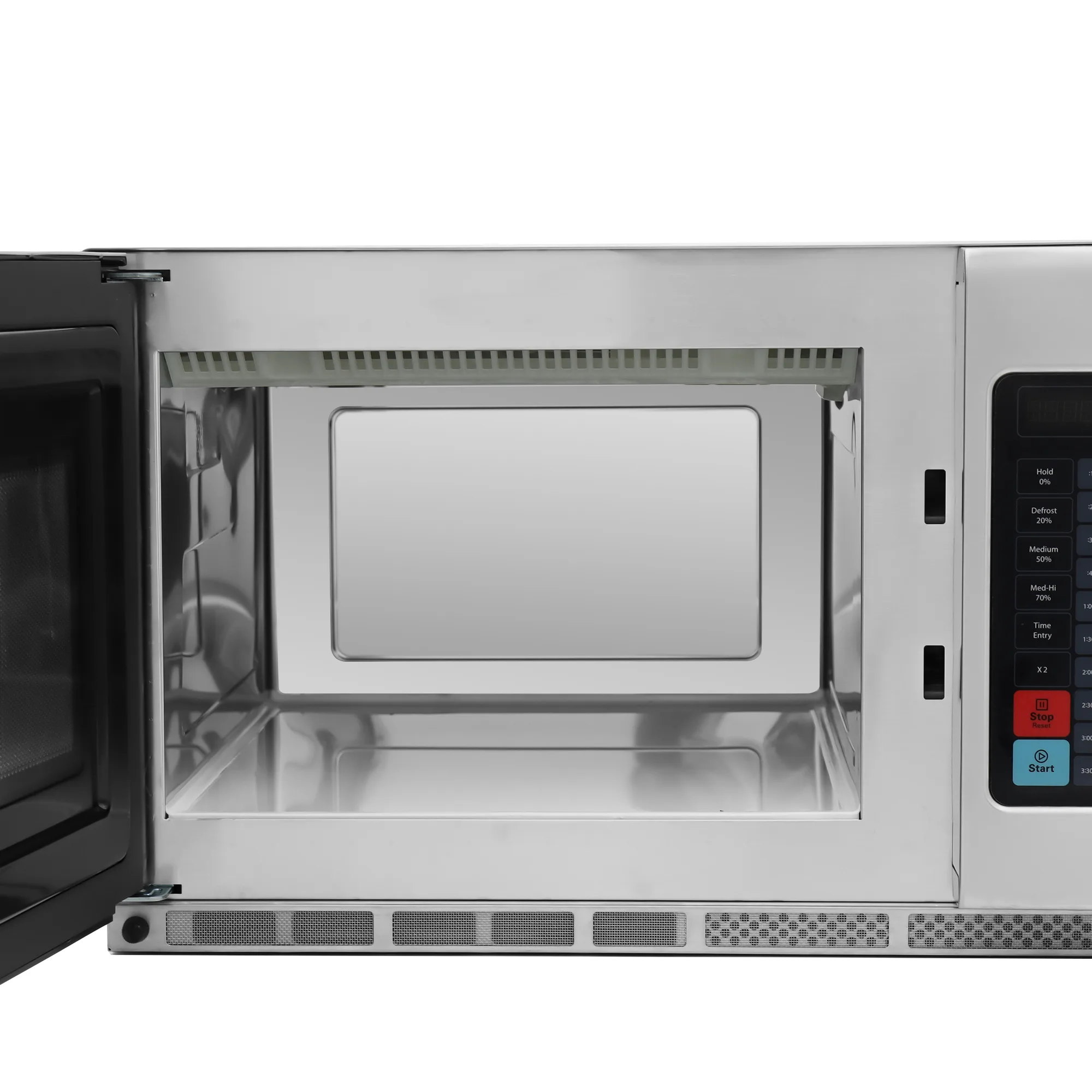 Commercial Microwave with 1.2 cu. ft. Interior and Push Button Controls – 2,100 W, 208-230 V, 1 Phase