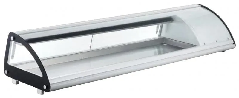 69″ Sushi Showcase with Curved Glass, 3.63 cu. ft. (103 L), White