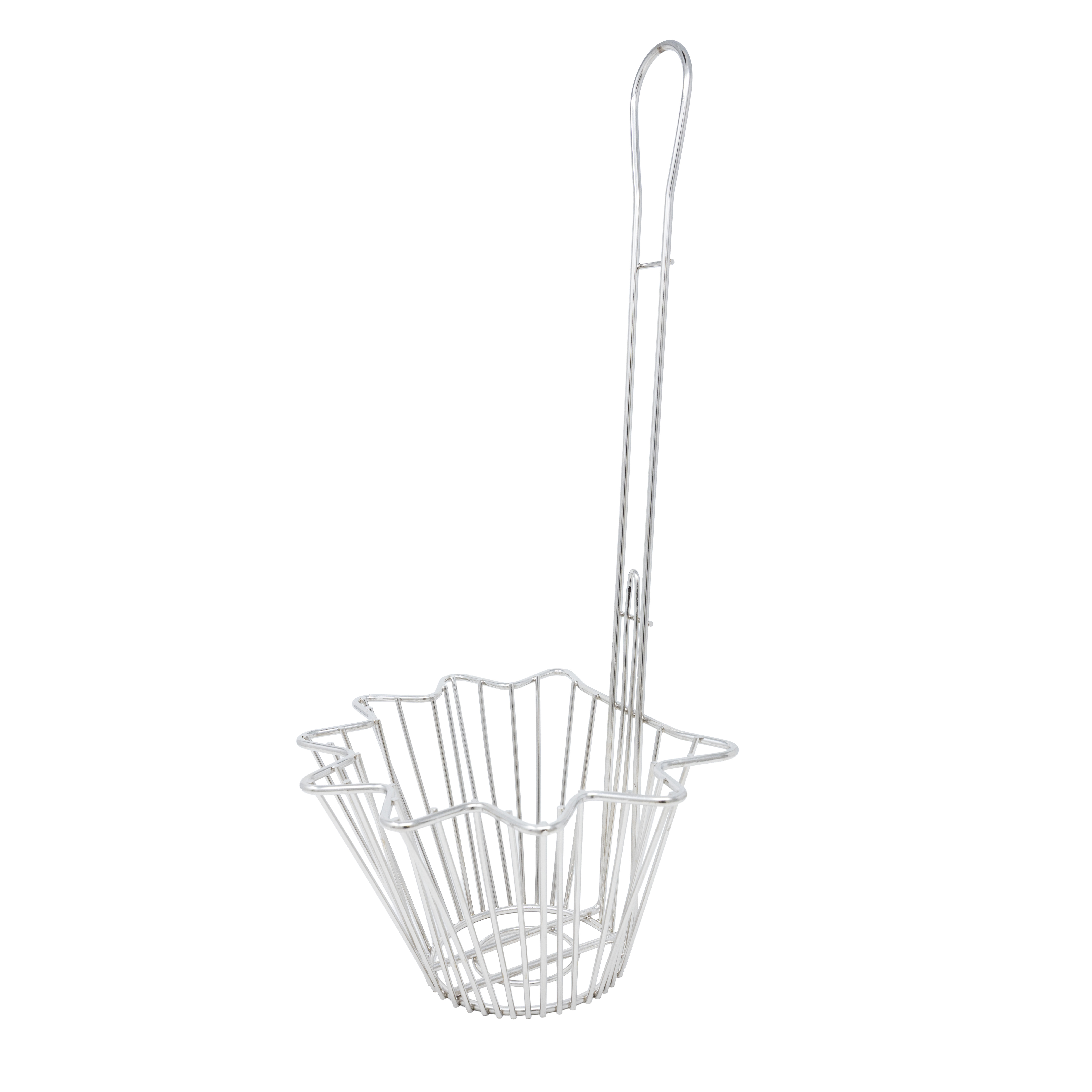 8 3/4" x 7 1/4" Taco Salad Bowl Frying Basket with 18" Handle