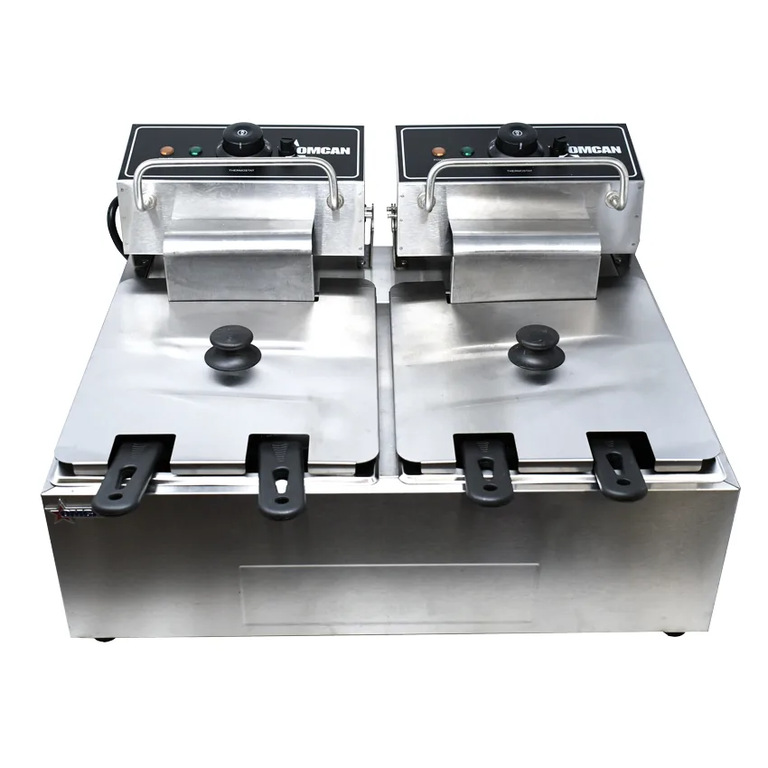 12 lb x 2 Double Tank Countertop Electric Fryer – 110 V, 1 Ph, 1350 W