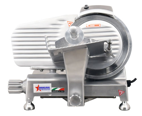 Omcan 9″ Belt-Driven Meat Slicer with Blade Locker (Quebec Safety Standards) – 110 V, 0.16 HP