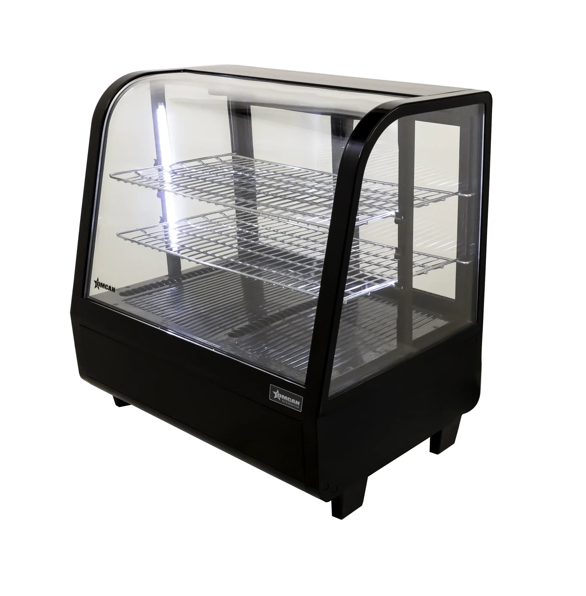 27″ Two (2) Shelf Countertop Refrigerated Display, 3.5 cu. ft. (100 L), Black