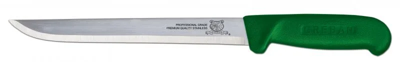8″ Straight Blade Fillet Knife with Green Handle