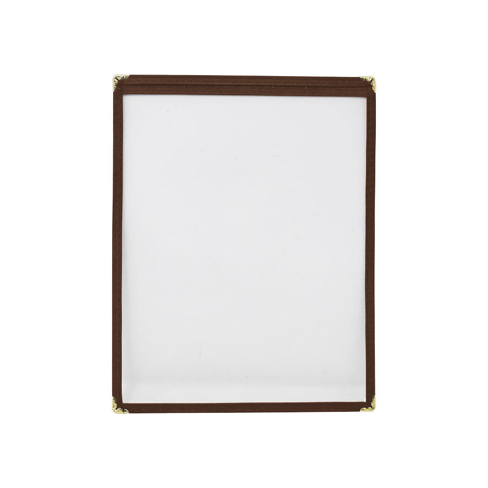 9 1/2″ x 11 3/4″ Single Brown Menu Holder