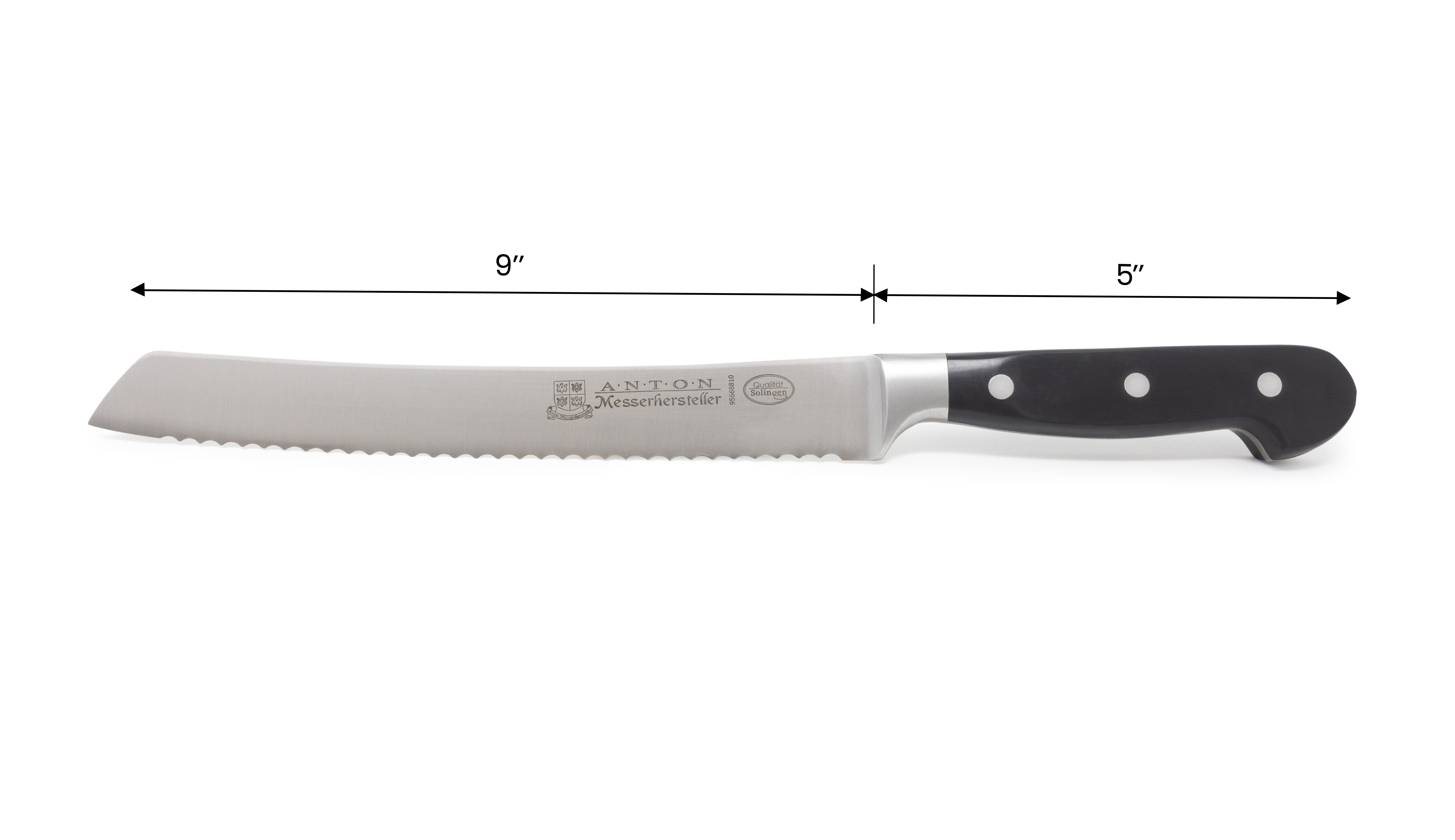 Retail-Ready 9" Forged Serrated Slicer