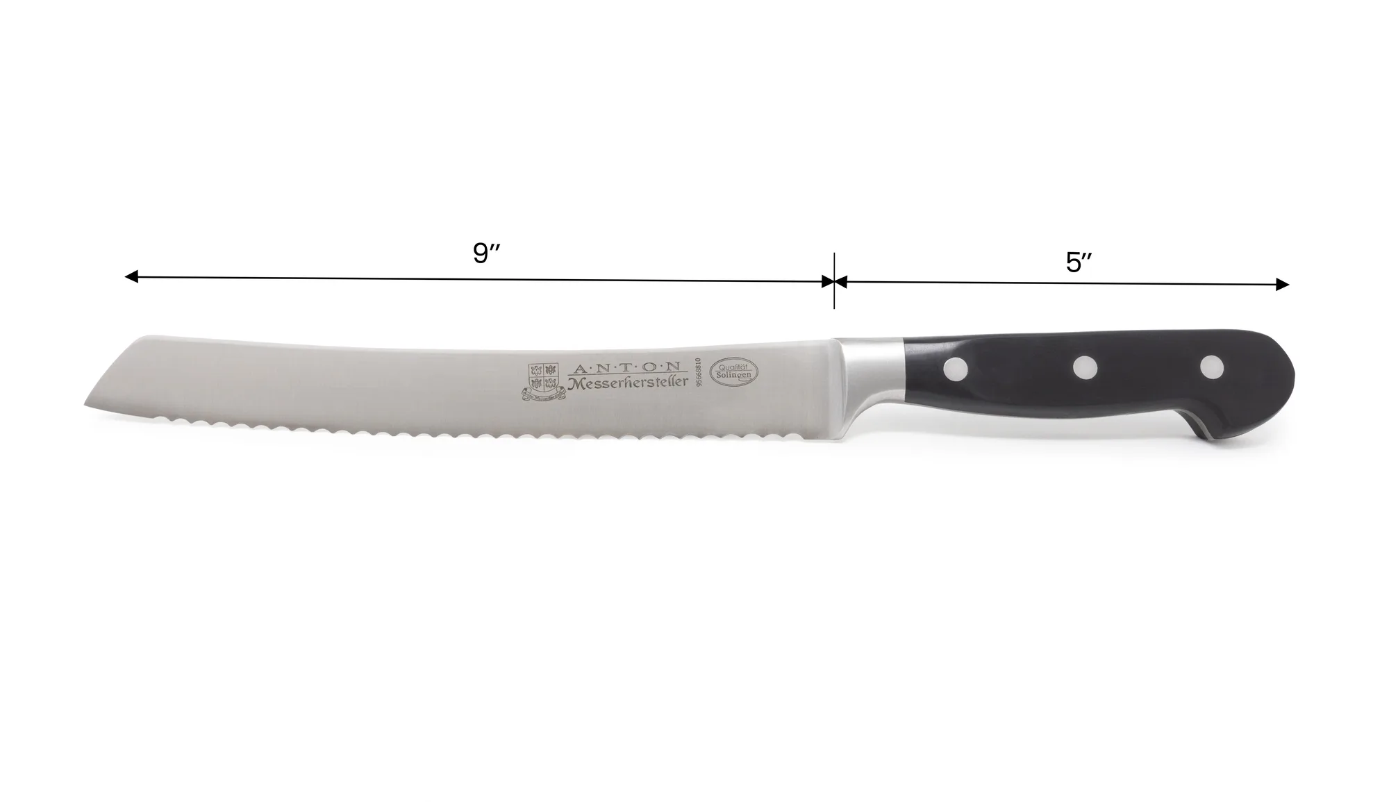 Retail-Ready 9″ Forged Serrated Slicer