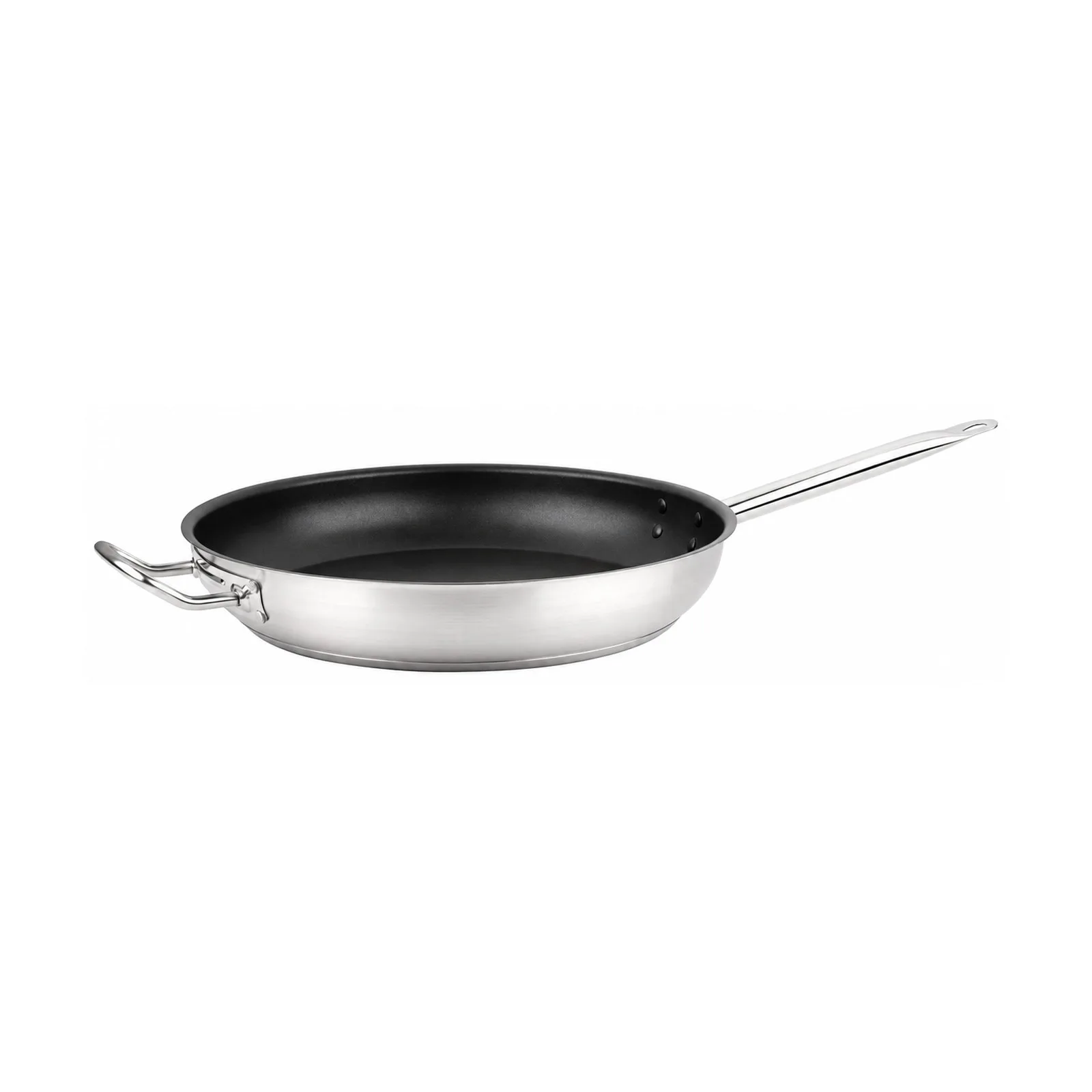 12″ Non-stick Stainless Steel Fry Pan with Helper Handle