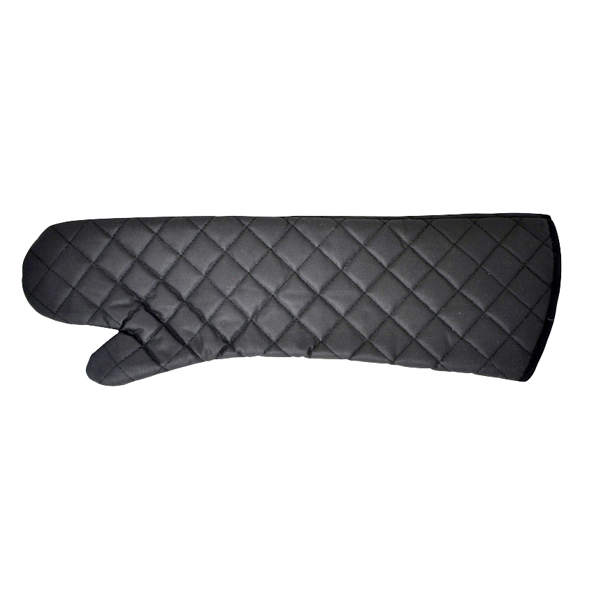 24-inch Flame Retardant Oven Mitt – Charcoal Black