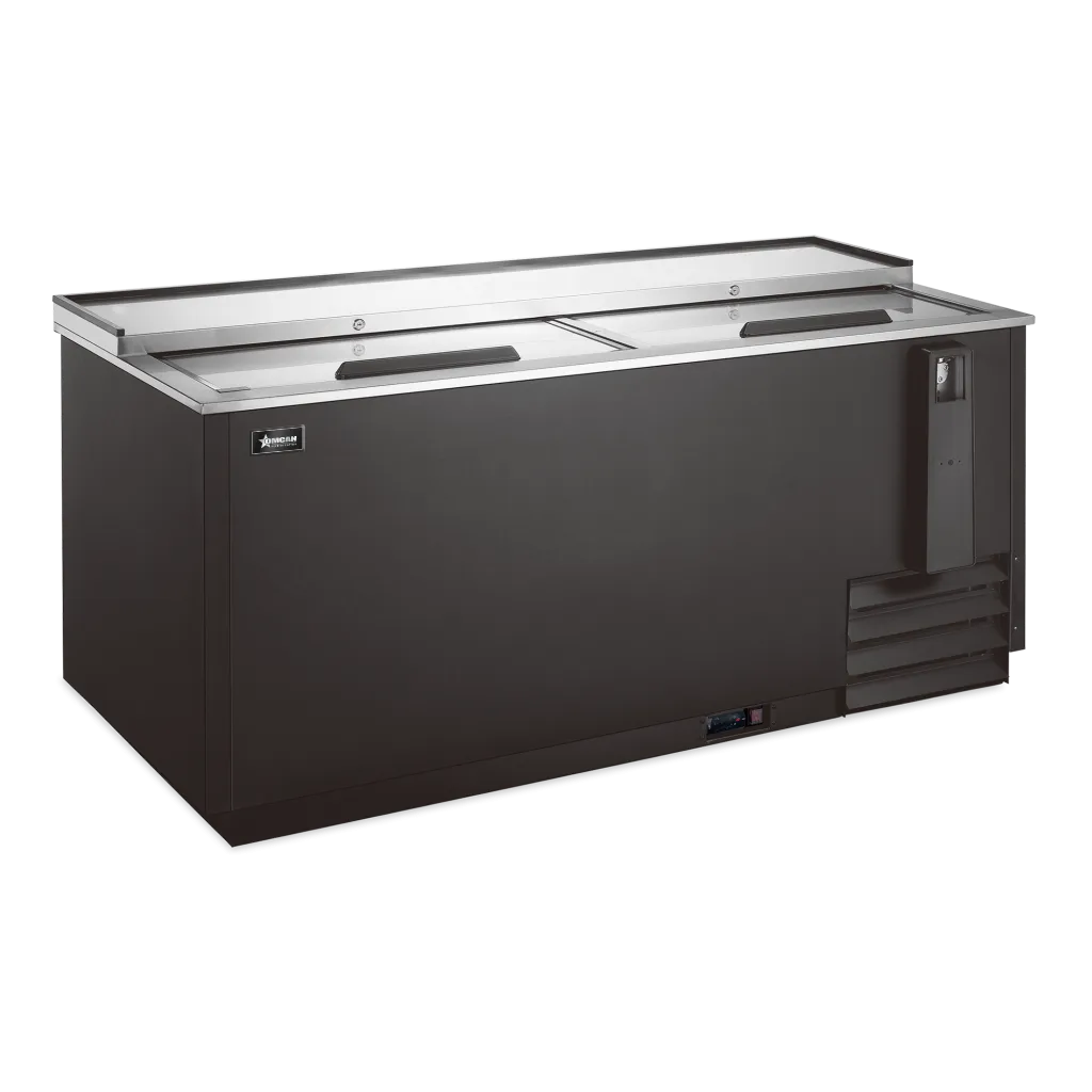 65″ Commercial Horizontal Bottle Cooler, 17.2 cu. ft. (487 L) – Black
