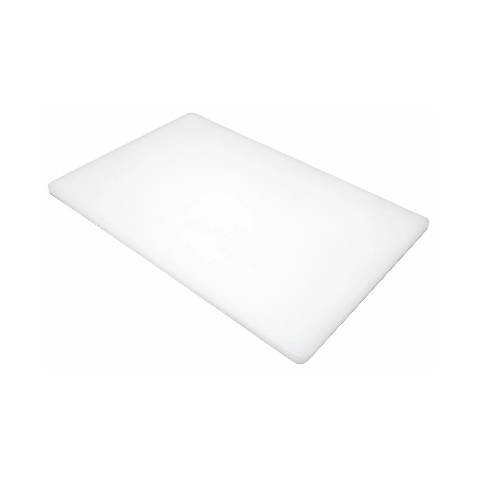 12″ x 18″ x 1/2″ Polyethylene White Rigid Cutting Board