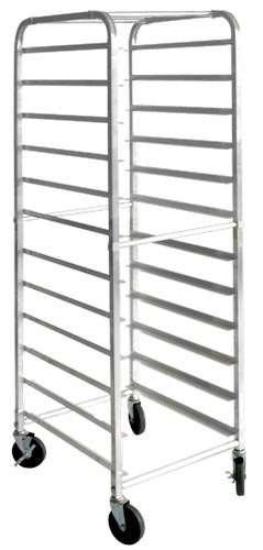 Aluminum, Round Top Bun Rack with 12 Slides and 5″ spacing