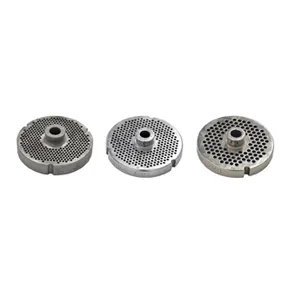 Stainless Steel #32 machine plate with hub 3 mm (3/32″) – three notches / two flat sides
