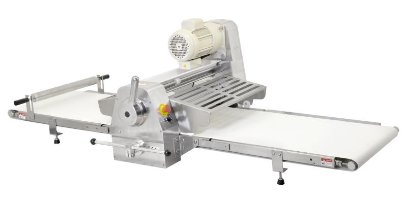 Stainless Steel Table Top Dough Sheeter with 88-inch Conveyor Length – 0.75 HP (550 W), 220 V, 1 Phase