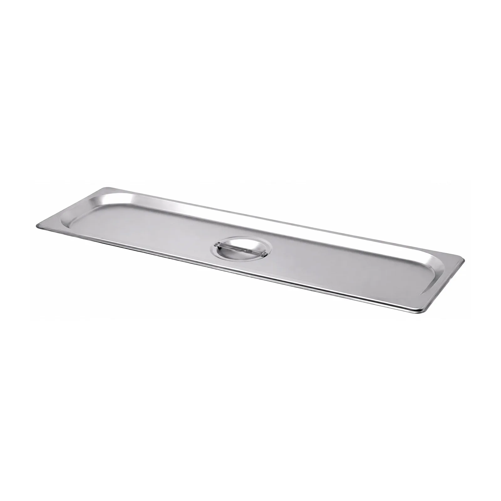 Half-Size Long Solid Stainless Steel Steam Table Pan Cover