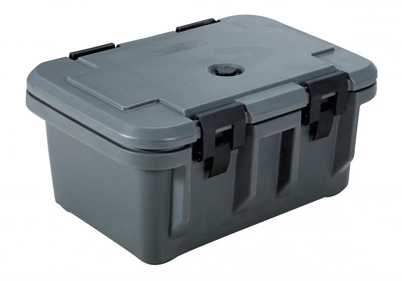 Gray Insulated Food Pan Carrier with 8″ Depth