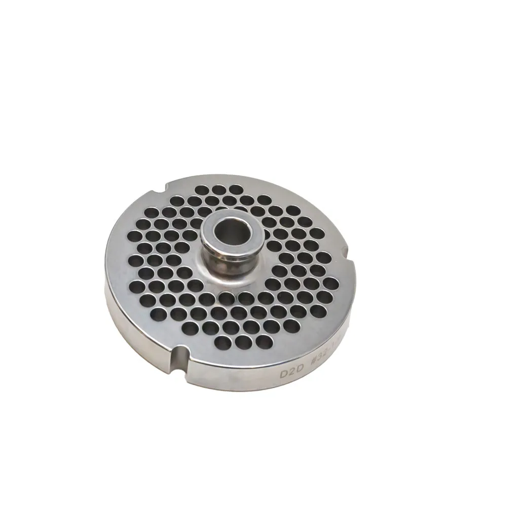 Stainless Steel #32 machine plate with hub 6 mm (1/4″) – three notches / round