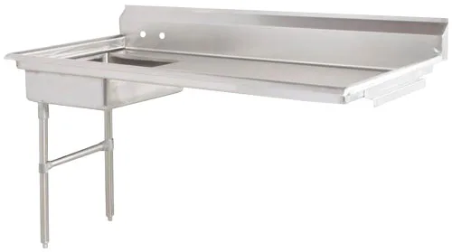 60″ Left Side Under Counter Dish Table
