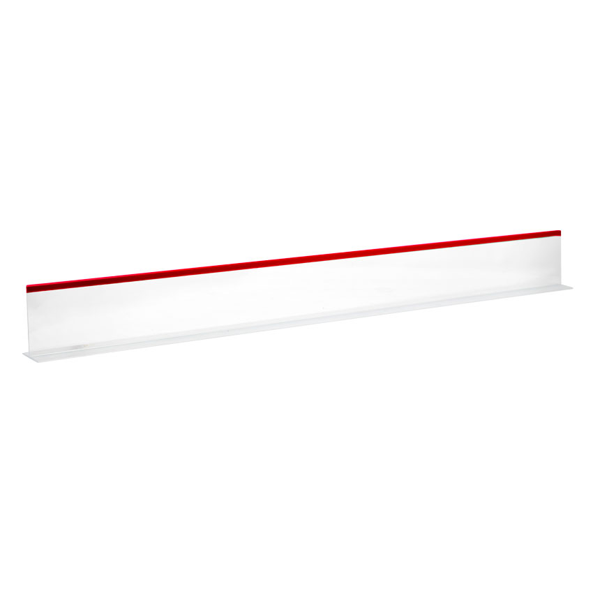 3″ x 30″ Clear Divider with Red Beading