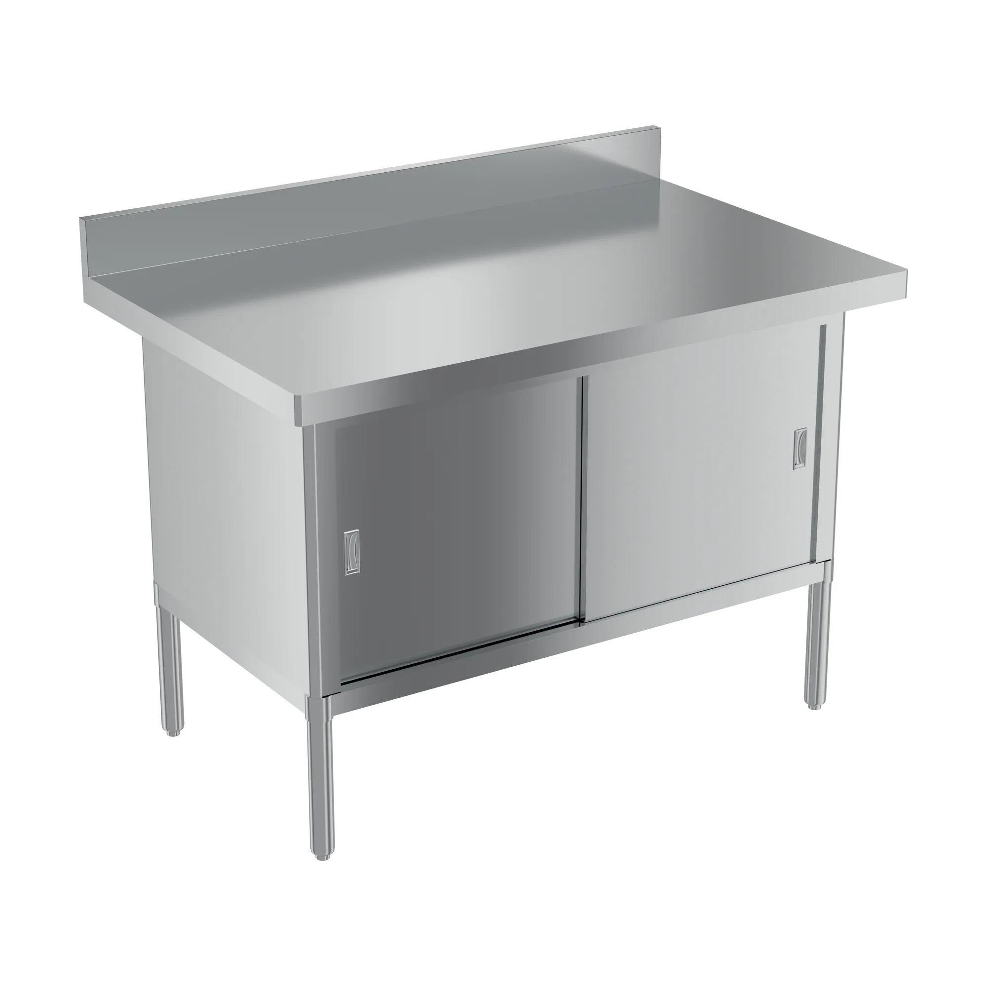 30″ x 48″ 304 Stainless Steel Knock-down Worktable with 4″ Backsplash