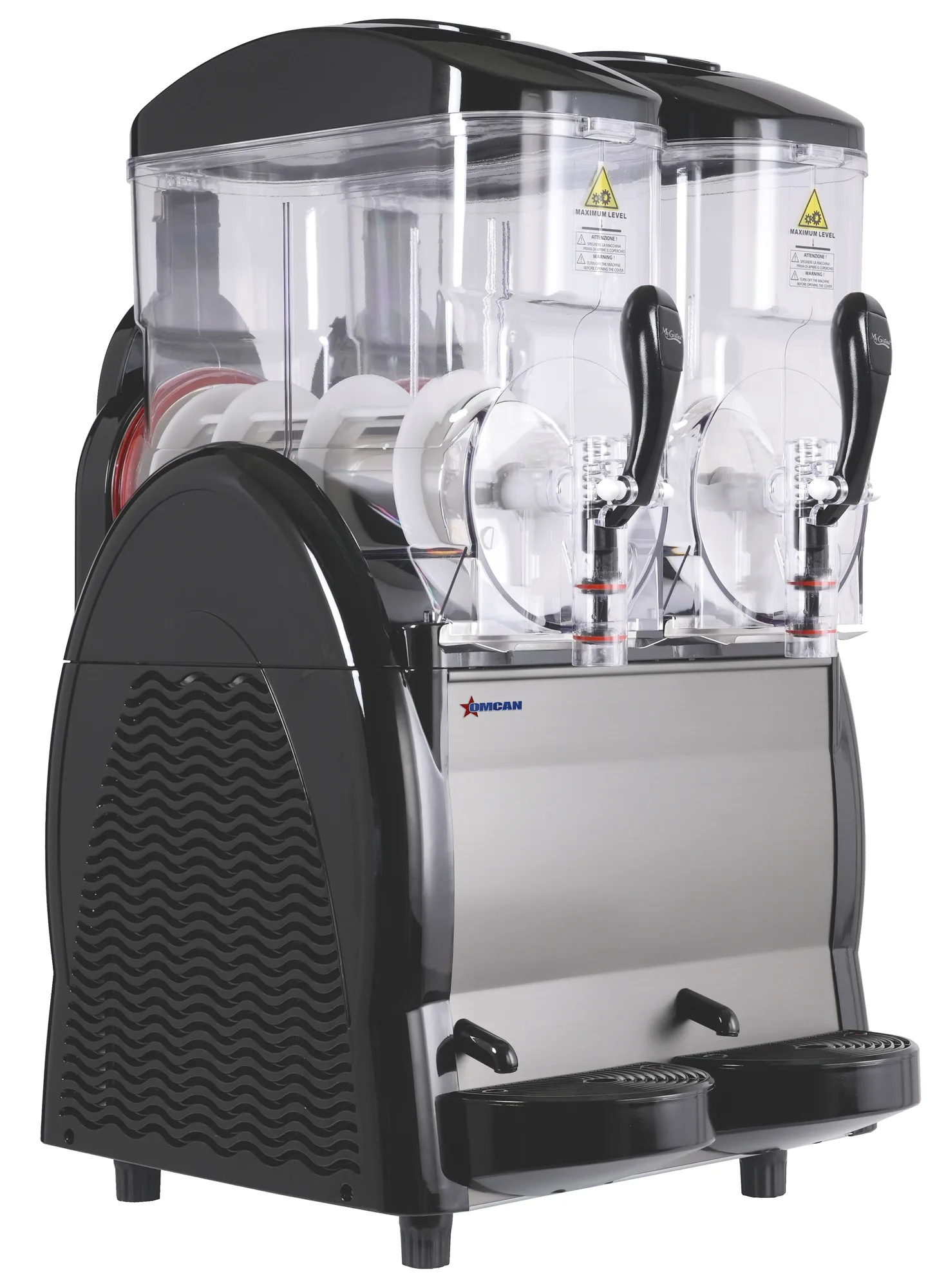 2 x 3 Gallon (2 x 12 L) Double Bowl Slushy Machine / Frozen Beverage Dispenser