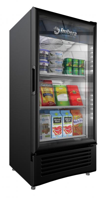 Imbera 25″ One Glass Swing Door Refrigerator with 9 cu.ft. capacity, Black