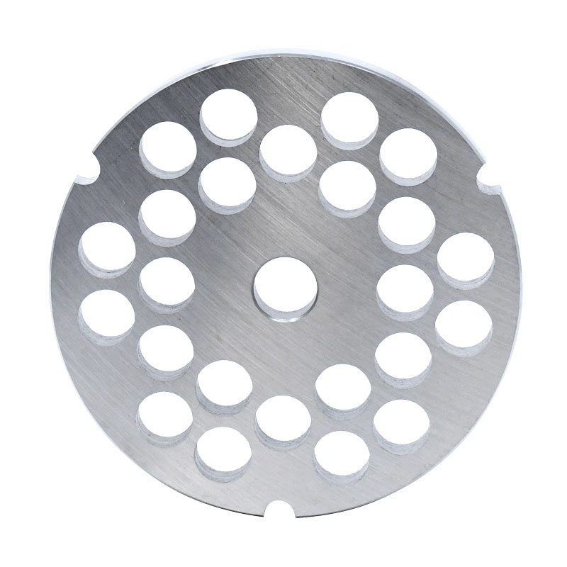 European Style #32 stainless steel plate, hubless, 12mm (1/2″) – three notches/ round