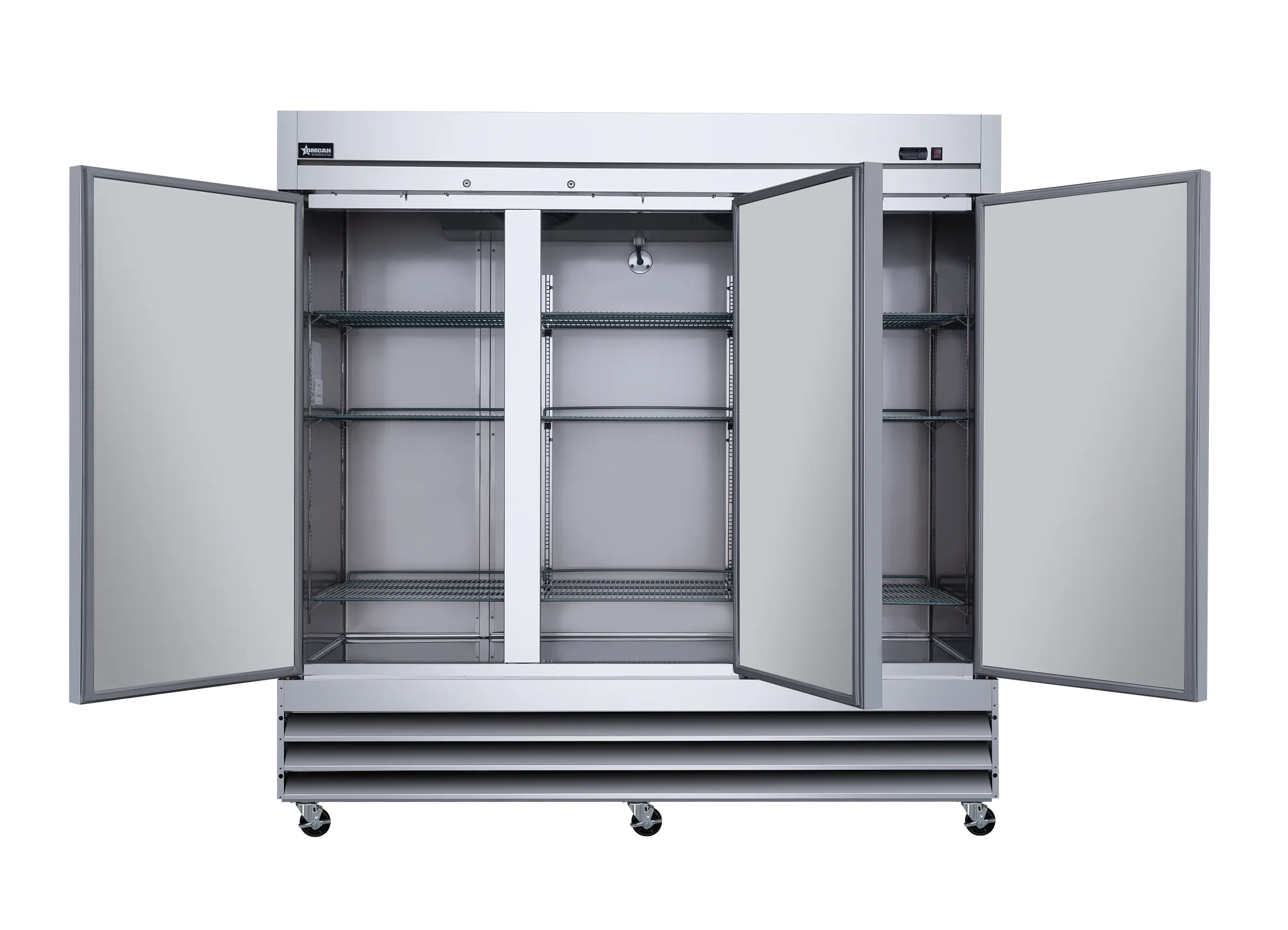 81″ Three (3) Door Reach-in Refrigerator, 72 cu. ft. (2040 L), Stainless Steel