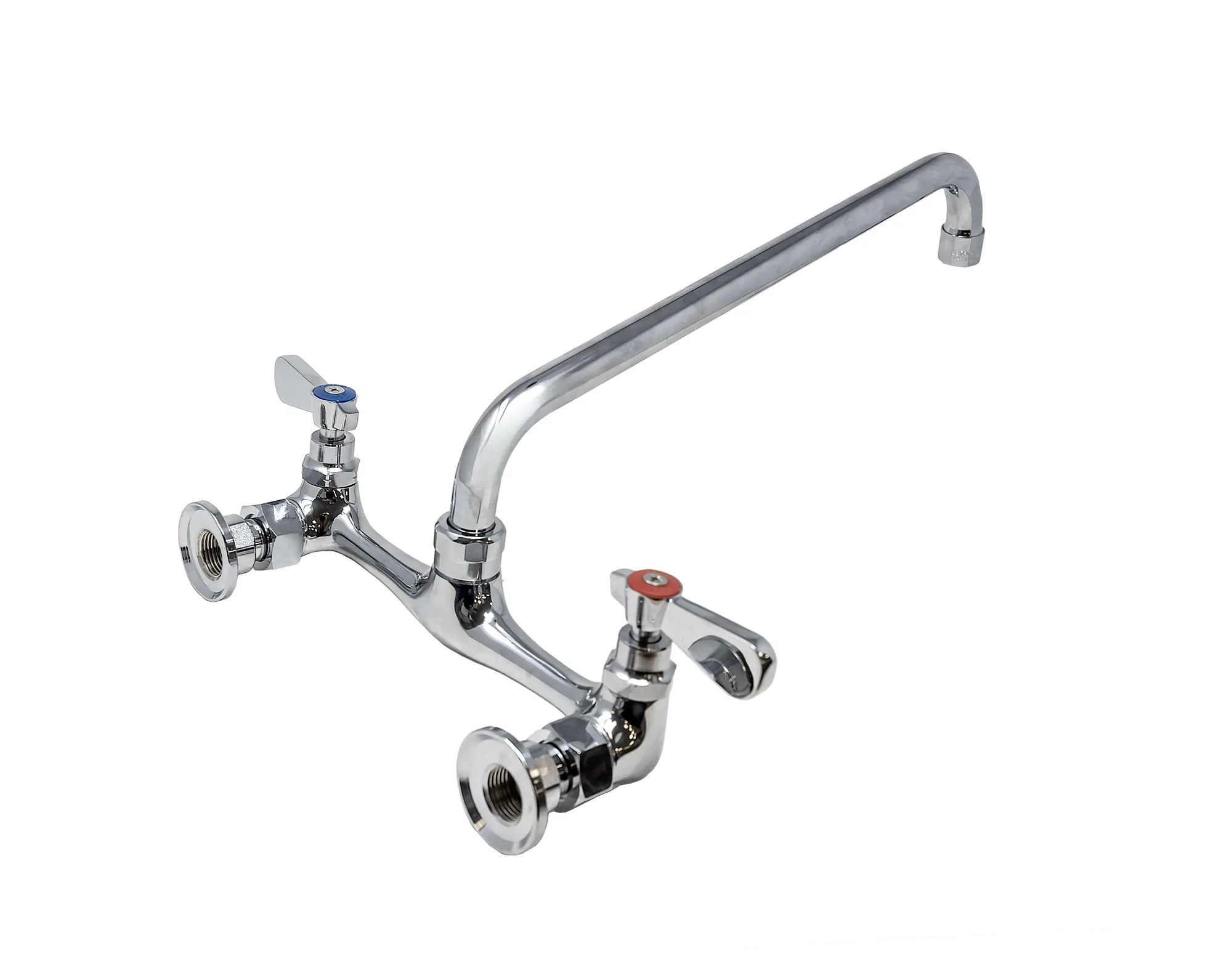 Splash Mounted 12″ Spout Faucet for 18″ x 18″ / 18″ x 21″ / 24″ x 24″ – One, Two, and Three Tub Sinks