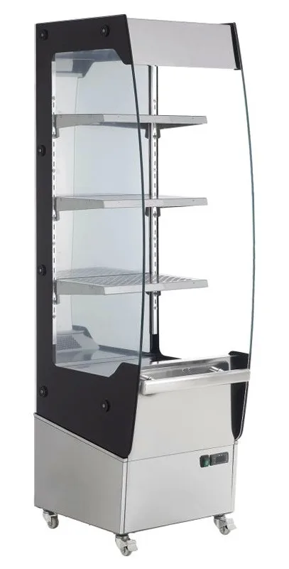 19″ Floor Display Warmer, 3 Shelves, Open Front, Self-Service, 7.7 cu. ft. (220 L) capacity