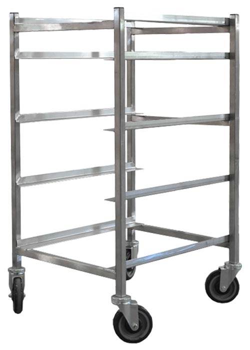 Stainless Steel Universal Flat Top Rack with 5 Slides and 9″ Spacing