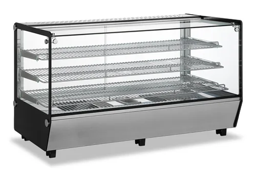 60″ Countertop Display Warmer, 3 Shelves, Square Glass, Full-Service, 9 cu. ft. (252 L) Capacity – 110 V, 1650 W