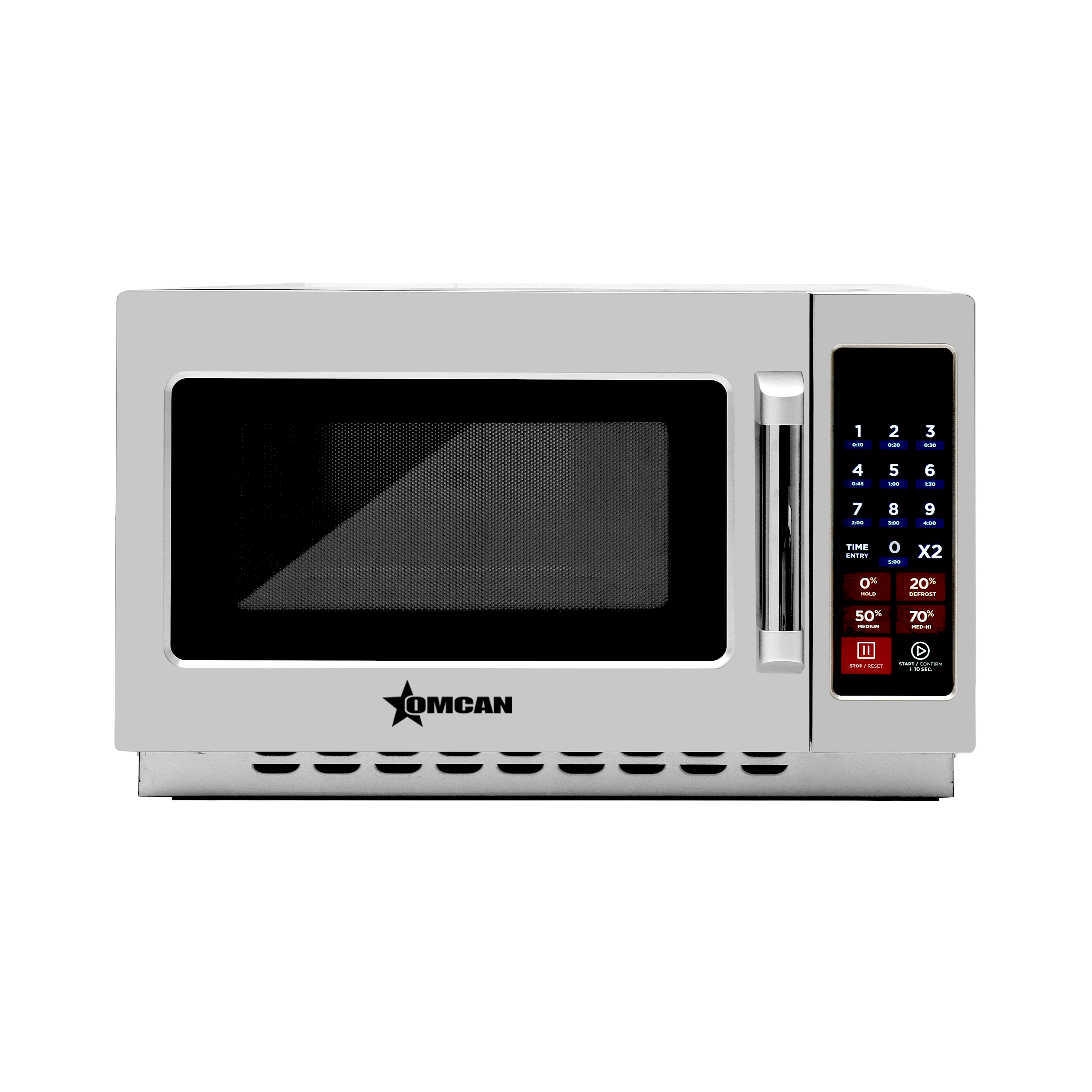 Commercial Microwave with 1.2 cu. ft. Interior and Push Button Controls - 1,500 W, 120 V/60 Hz/1 Ph