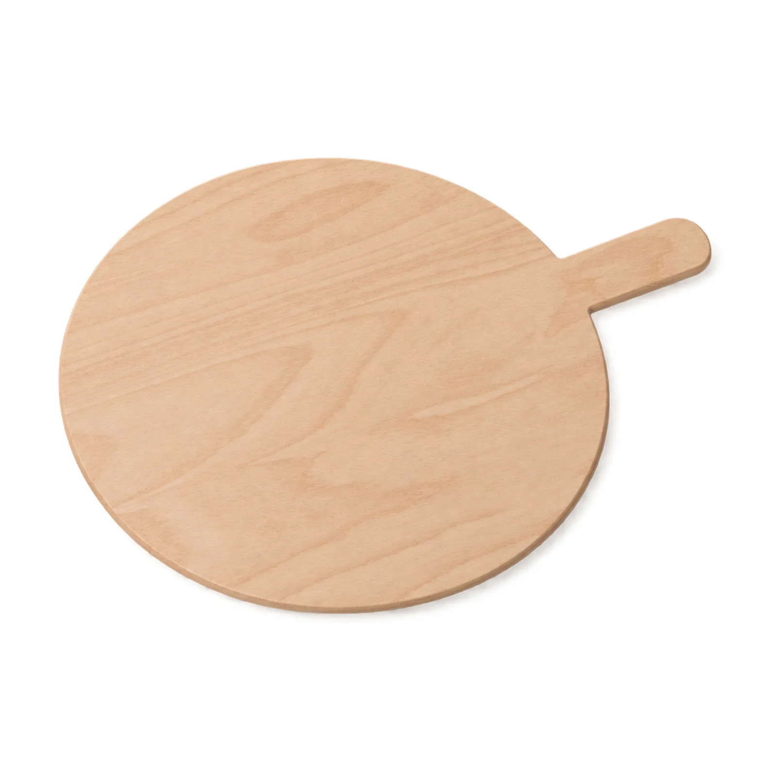 Linea Dori 20″ x 20″ Beech Wood Round Pizza Serving Board 0.3″ Thick with 4″ Handle