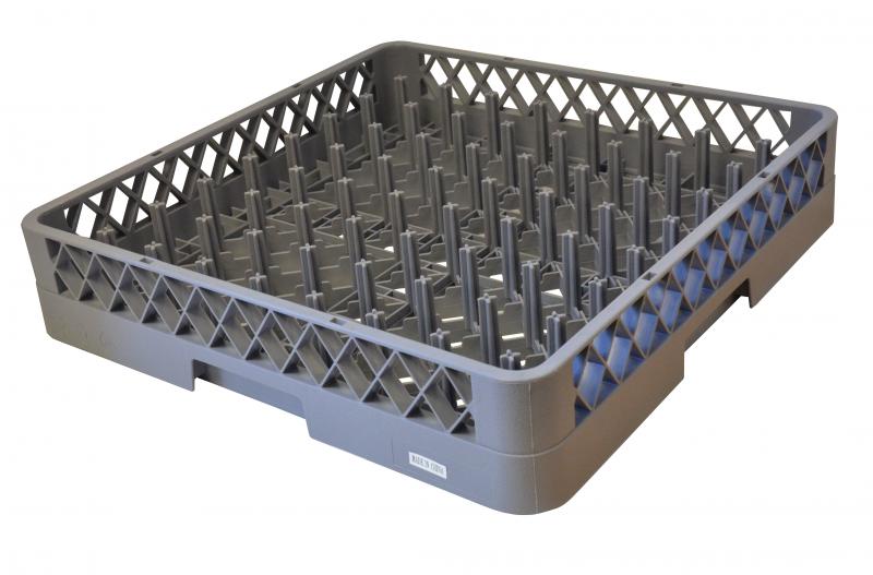 64 Peg Dishwasher Peg Rack Full Size, Gray