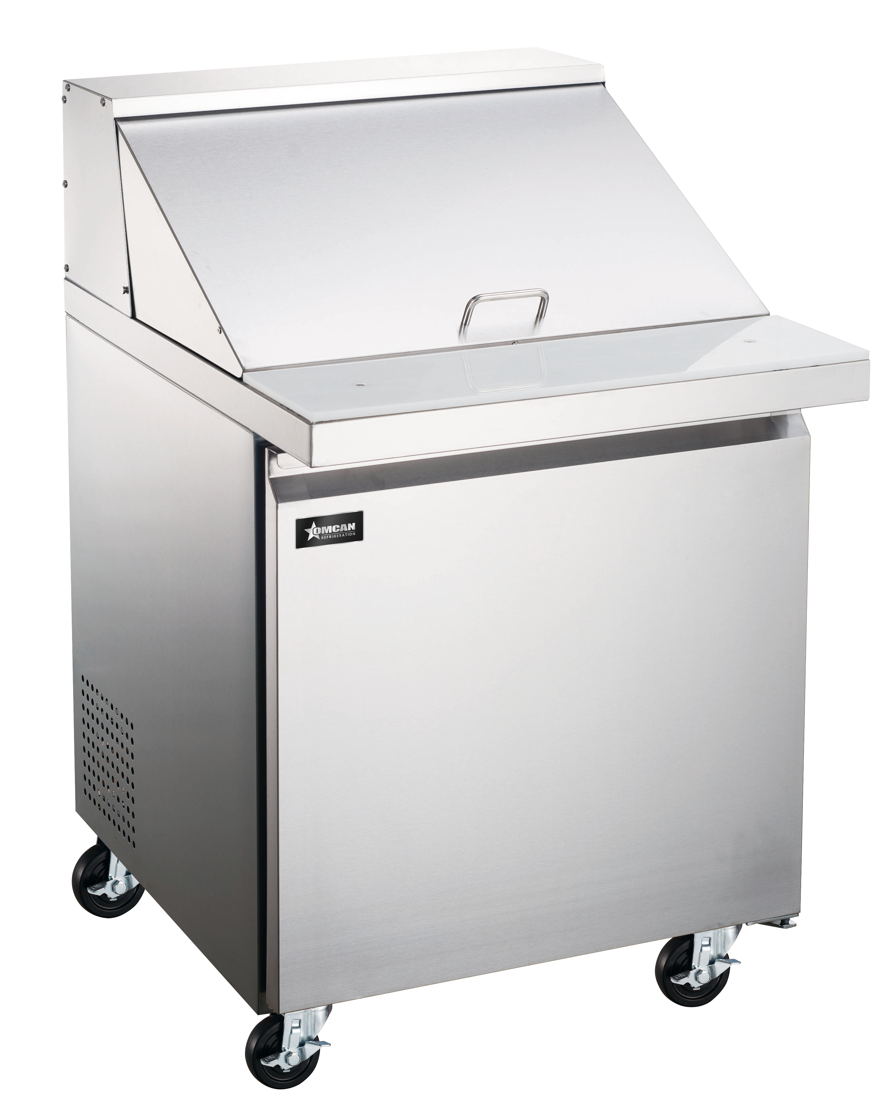 28″ Mega Top Refrigerated Prep Table, 1 Door, Stainless Steel, 7 cu.ft. (198 L) Capacity – 115V, 1/5 HP
