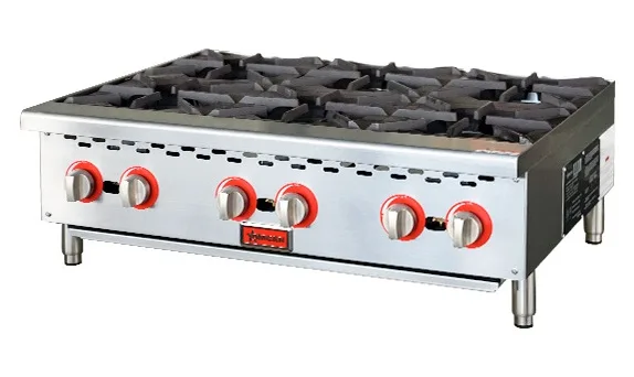 36″ Hot Plate with 6 Burners
