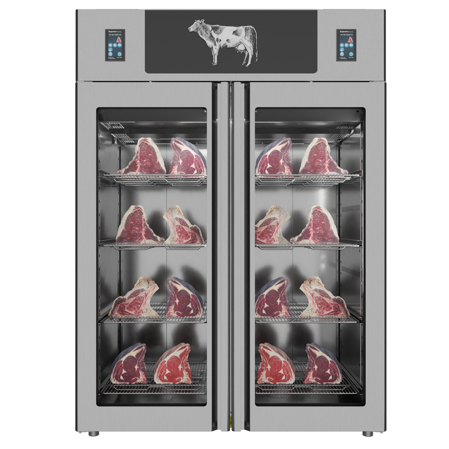 Stagionello® Dry Age 3.0 TWIN 1400 Liter, 150 Kg + 150 Kg Dry Aging Cabinet with Humidity Management, Standard – 220-240V, 1Ph, 548W