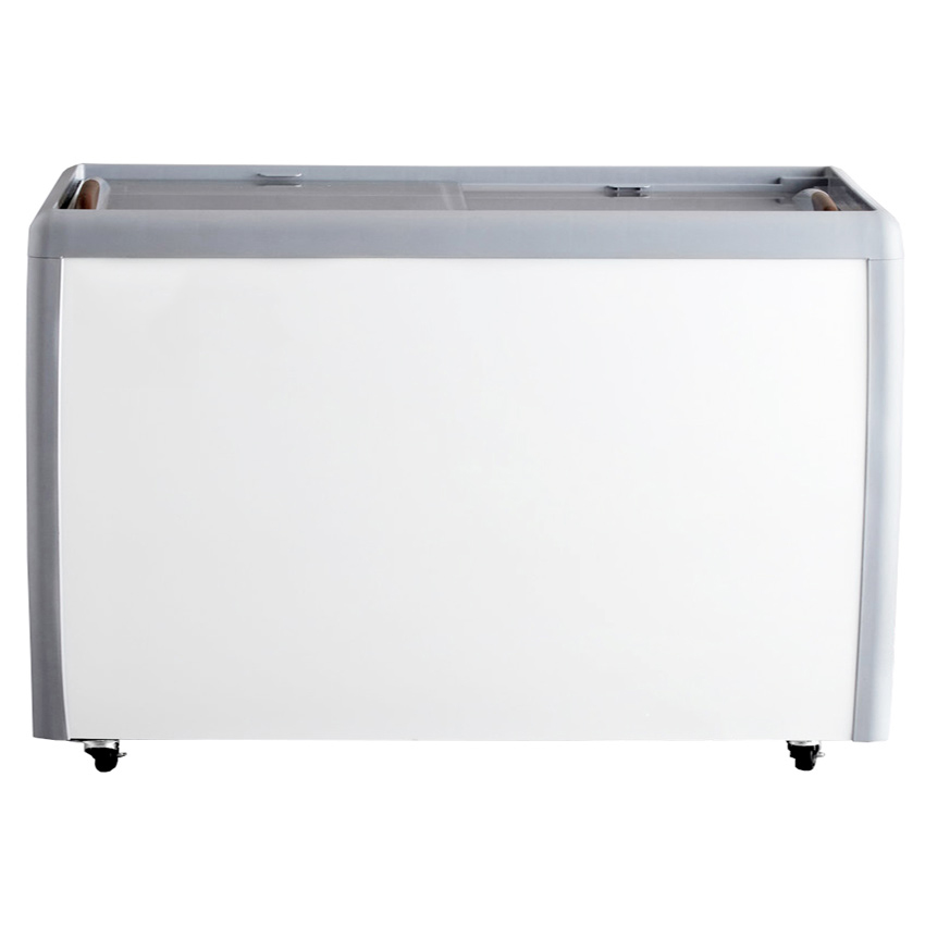 60-inch Ice Cream Display Chest Freezer with Flat Glass Top