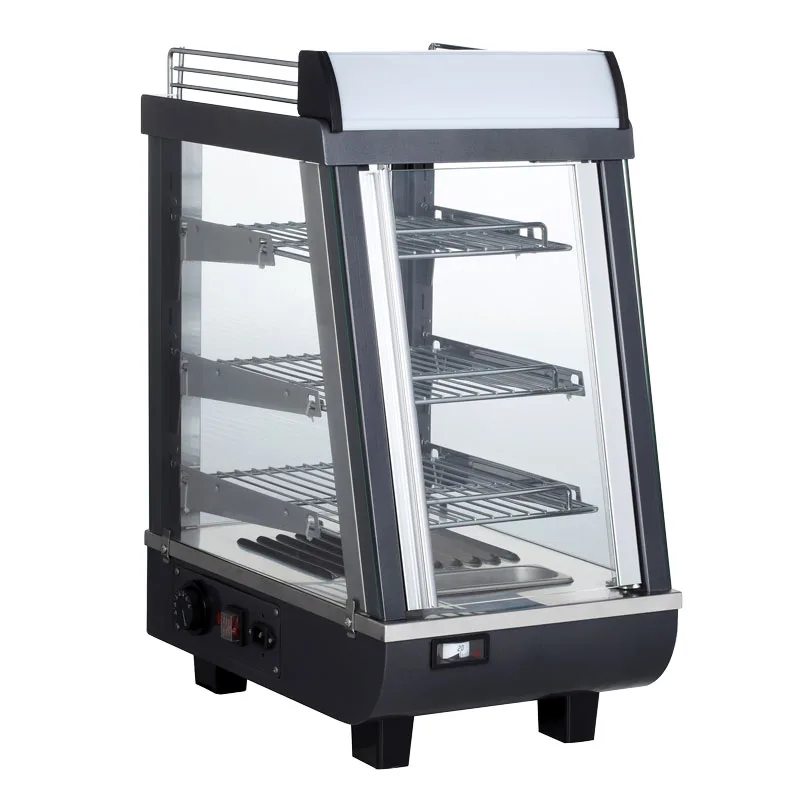 13″ Countertop Display Warmer, 3 Shelves, Sliding doors, Self/Full-Service, 2.7 cu. ft. (76 L) Capacity