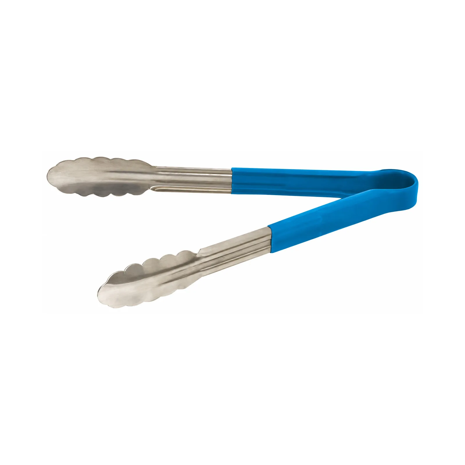 12″ Heavy-Duty Utility Tongs with Blue Plastic Handle
