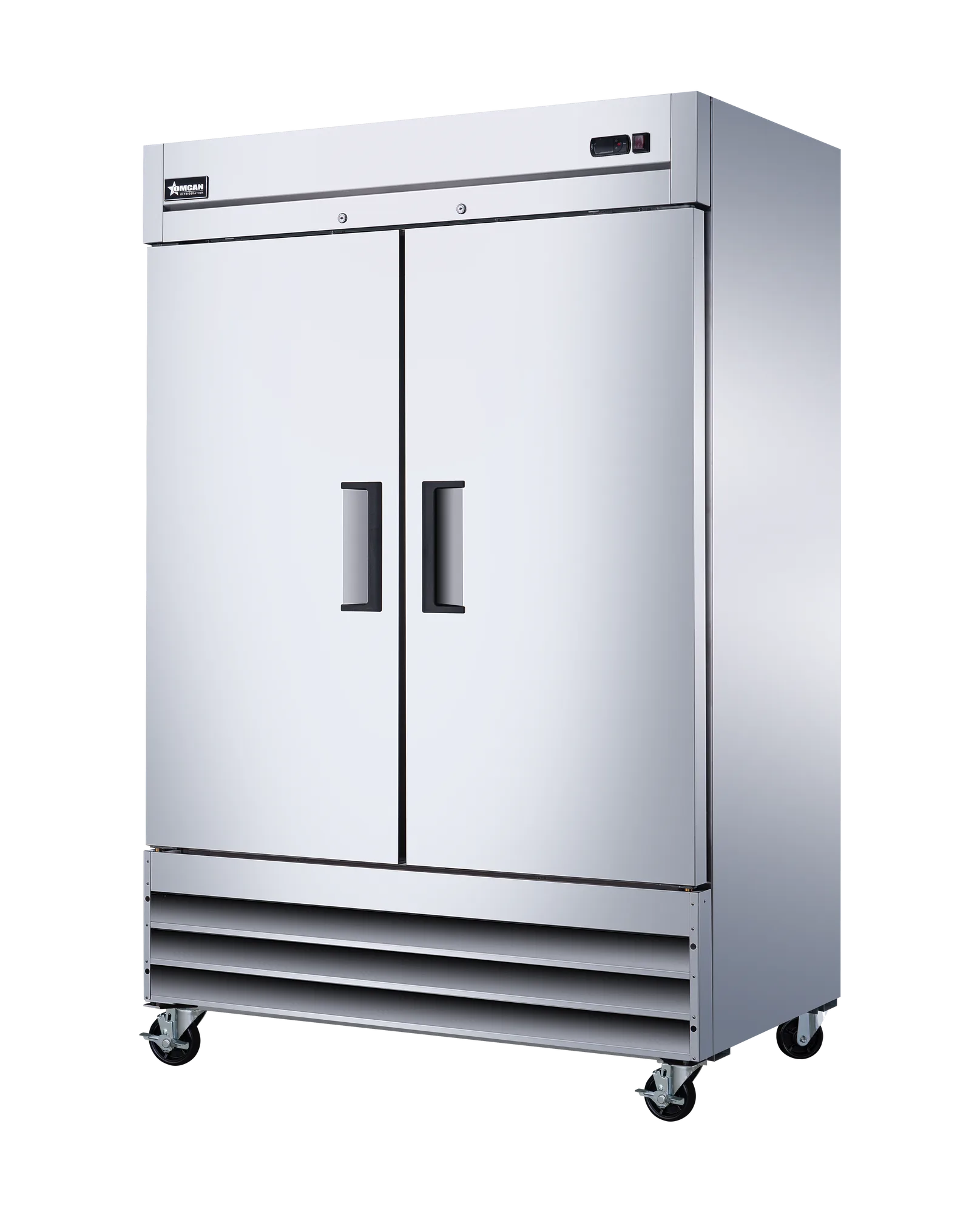 54″ Two (2) Door Reach-in Refrigerator, 47 cu. ft. (1330 L), Stainless Steel