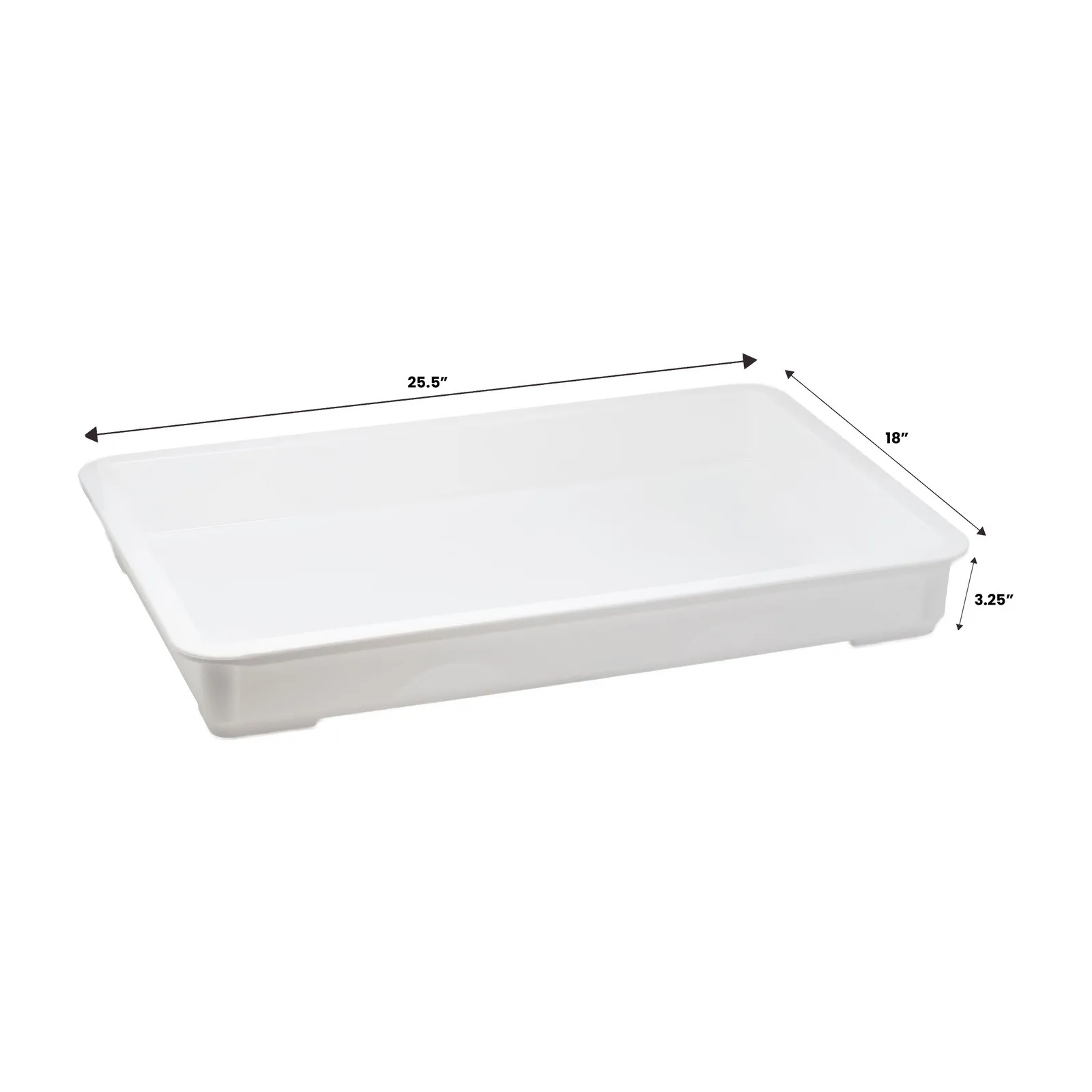 26″ x 18″ x 3.25″ Stackable Pizza Dough Proofing Box