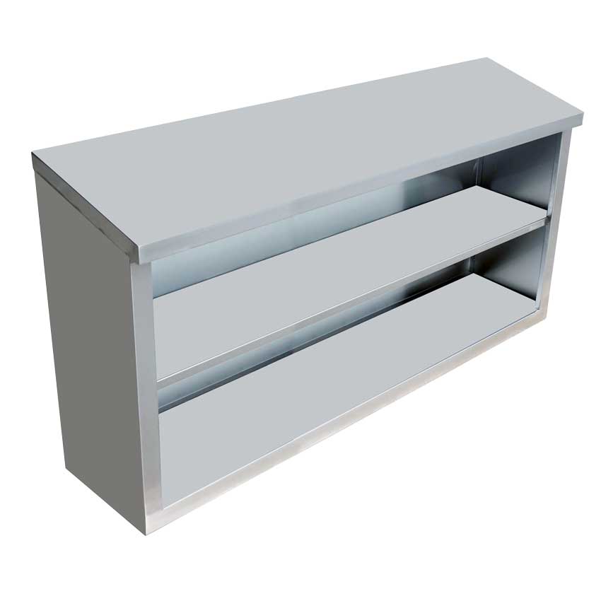 15″ x 48″ x 32.5″ Stainless Steel Open Wall Cabinet