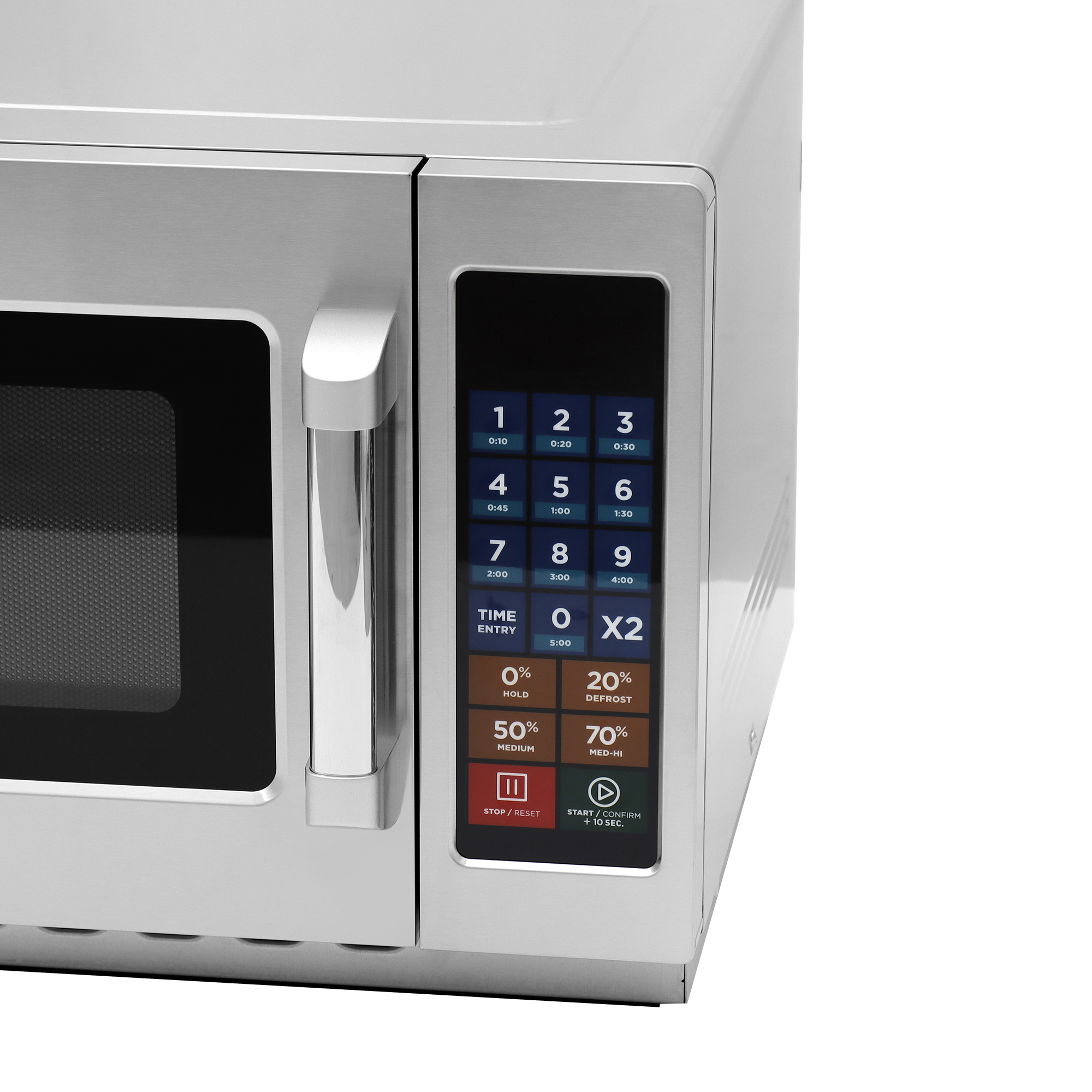 Commercial Microwave with 1.2 cu. ft. Interior and Push Button Controls - 1,500 W, 120 V/60 Hz/1 Ph