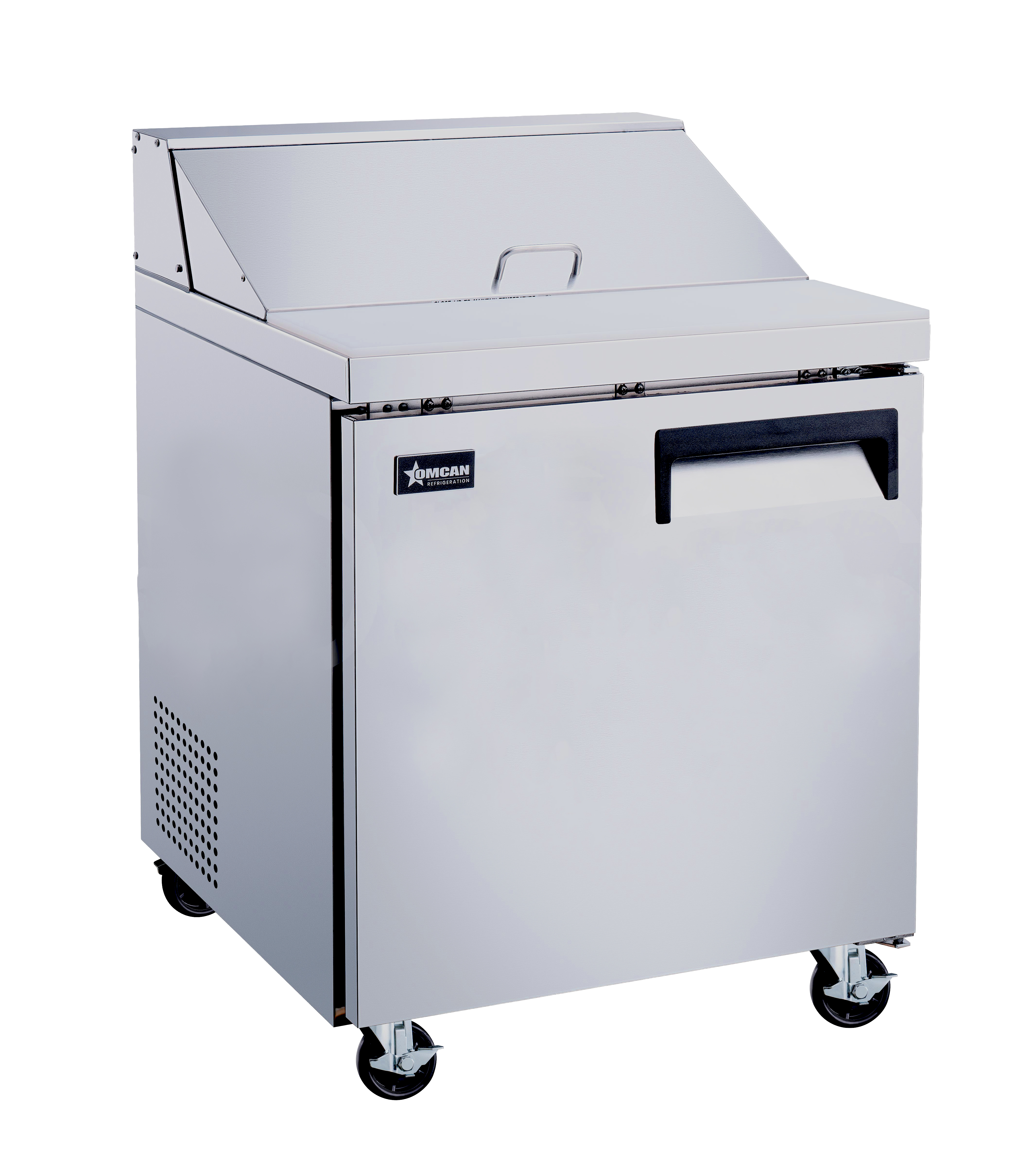 28″ One (1) Door Refrigerated Prep Table, 5.7 cu.ft. (161 L), Stainless Steel, Left Hand Opening